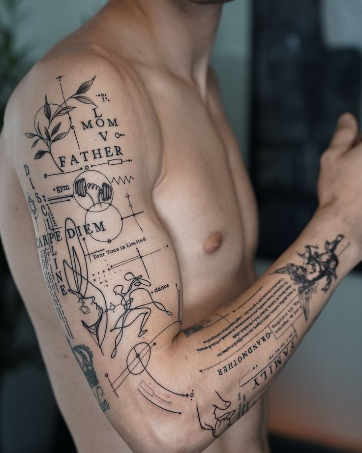 Fine Line Tattoo Artist Working